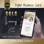 Business Card GOLD - Digitálna vizitka Realitného Makléra - IG Stories